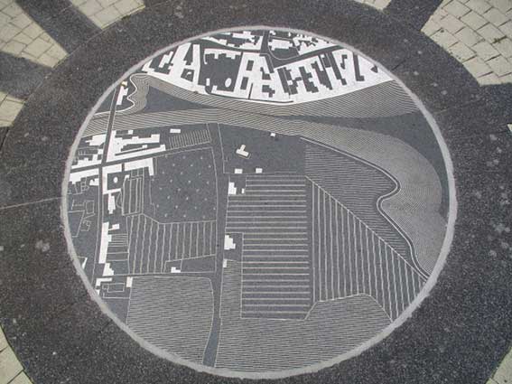 Ipswich Historic Lettering: Barnard Square Paving
