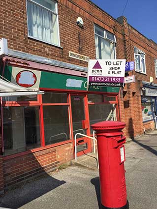 Ipswich Historic Lettering: Brunswick Rd PO 1
