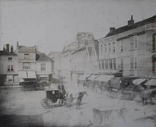 Ipswich Historic Lettering: Cornhill photograph 1842
