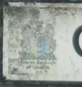 Ipswich Historic Lettering: Civic Drive coat of arms