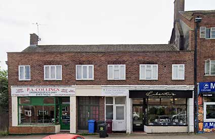 Ipswich Historic Lettering: Cycle & Electric sign, Garrick Way