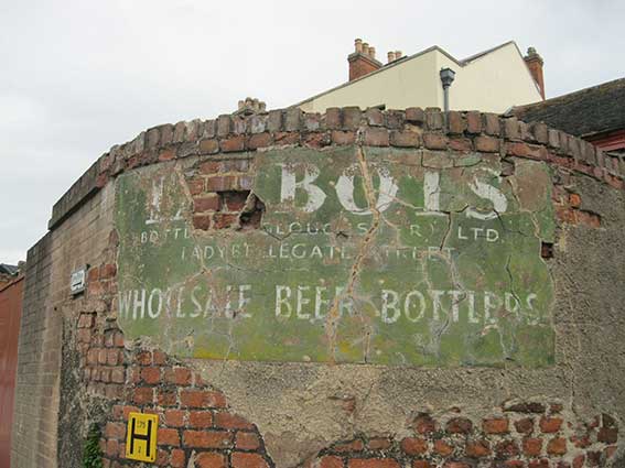 Ipswich Historic Lettering: Gloucester Talbots Bottlers 1