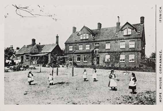 Ipswich Historic Lettering: Hope Hse Orphanage c.1900