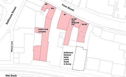 Ipswich Historic Lettering: Isaac Lord map 3