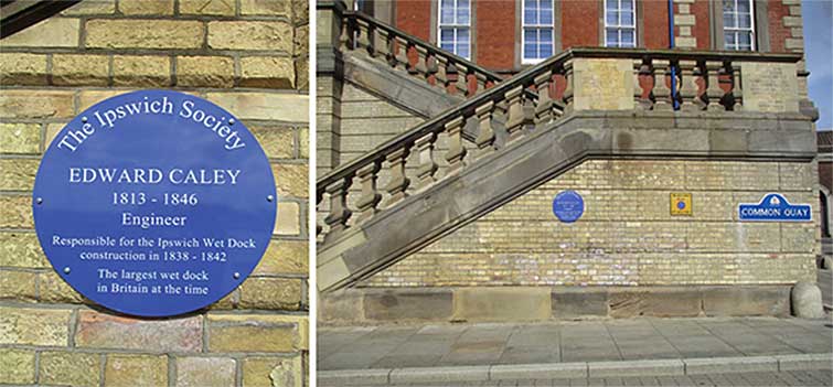 Ipswich Historic Lettering: Edward Caley plaque