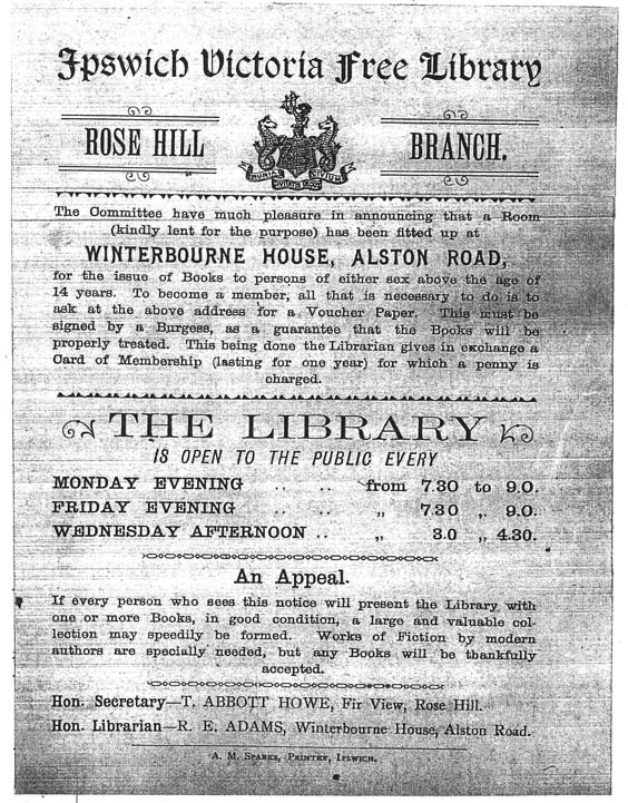 Ipswich Historic Lettering: Alston Road flyer scan