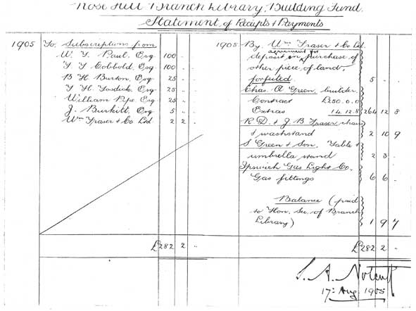 Ipswich Historic Lettering: Rosehill Library subscribers