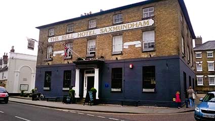 Ipswich HistoricLettering:  Saxmundham Bell Hotel 2015