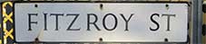 Ipswich Historic Lettering: Fitzroy Street sign small