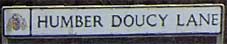 Ipswich Historic Lettering: Humber Doucy Lane small