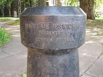 Ipswich Historic Lettering: St Clement bollards 3