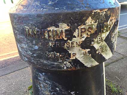 Ipswich Historic Lettering: Maritime Ipswich bollards, Fore Hamlet