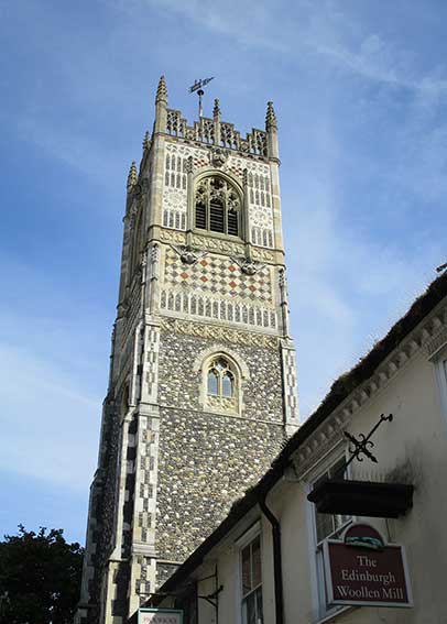 Ipswich Historic Lettering: St Lawrence tower 2023
